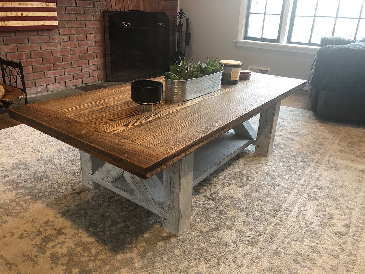 Solid Wood Coffee Table — handmade by Mad Cedar Woodworks